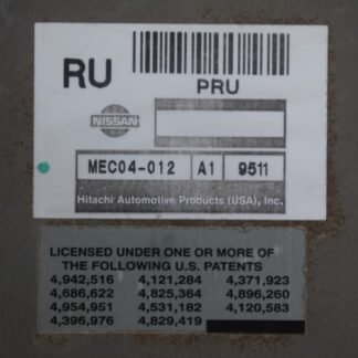 ECU / computadora de motor inferior | 1998 NISSAN FRONTIER ENGINE ECM ELECTRONIC CONTROL MODULE (4 CYLINDER, BEHIND LOWER CONSOLE), THRU 1 98, 4X2, MT, FEDERAL
